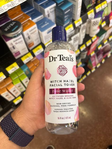 Dr Teals Witch Hazel Facial Toner Rose Water 16 Fl Oz 473 Ml