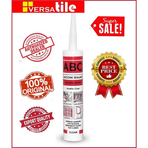 Abc Silicone Sealant Glazing Grade Ml Acetic Cure Shopee Philippines