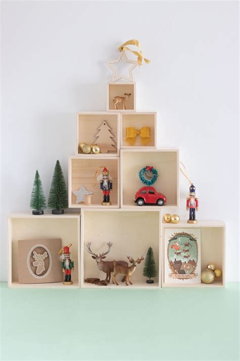 Un árbol de Navidad hecho con cajas de madera Blog Mabaonline