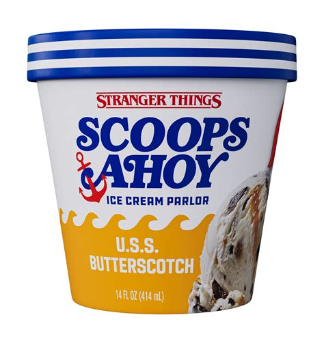 Scoops Ahoy USS Butterscotch Ice Cream 14 Fl Oz Stranger Things