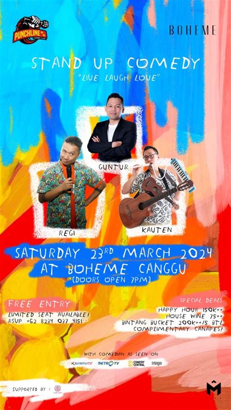 Stand Up Comedy At Boheme Pererenan Honeycombers Bali