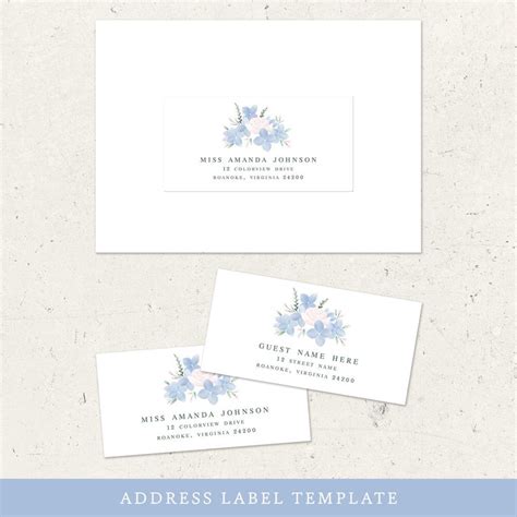 Printable Wedding Address Labels Stickers / Envelope - Etsy