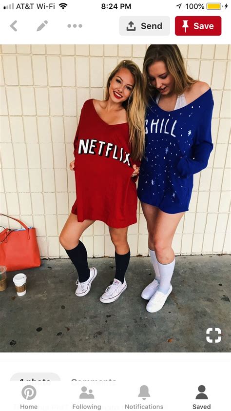 Netflix And Chill Halloween Idea Halloween Costumes Friends Bff