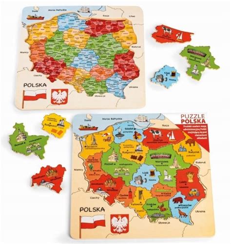 MAPA POLSKI PUZZLE DAFFI 14749164146 Allegro Pl