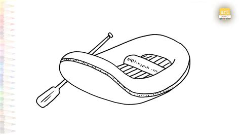 Raft Drawing Easy Drawing Tutorials How To Draw A Raft Step By Step