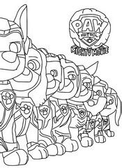 Coloring Pages Paw Patrol The Mighty Movie