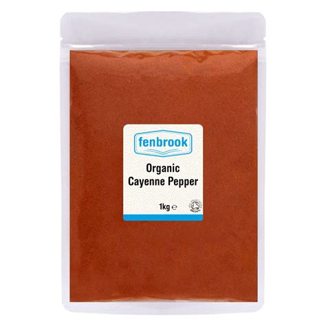 Organic Cayenne Pepper 1kg Certified Organic By Fenbrook Organic