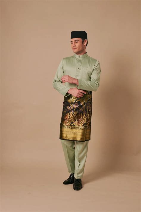 SIPO 2024 EID BAJU MELAYU MODEN IN SAGE GREEN Buy 2024 EID BAJU