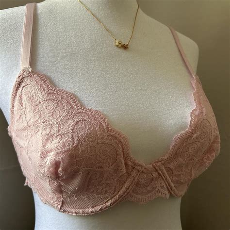 Jessica Simpson Lace Pink Lingerie Bra Never Worn Depop