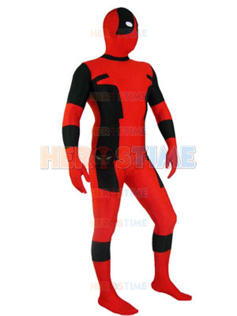 Classic Red And Black Dealpool Spandex Deadpool Costume[dc003] 39 89