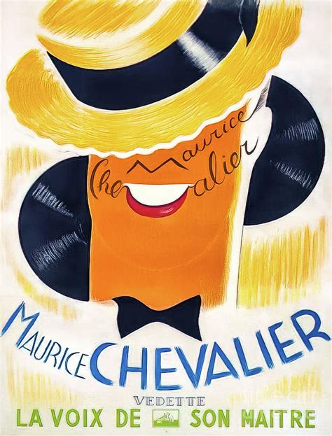 Classic Maurice Chevalier Poster 1937 Drawing By Maurice Chevalier