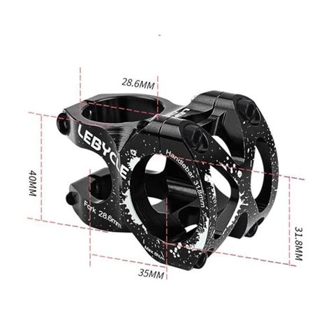 Lebycle CNC VéLo Guidon Potence VTT Puissance Courte 35Mm VTT Pont 31 8