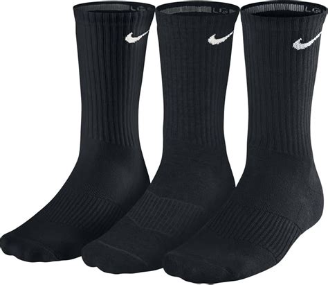 Nike Men 3PPK Cushion Crew Socks - Black/White, Large: NIKE: Amazon.co ...