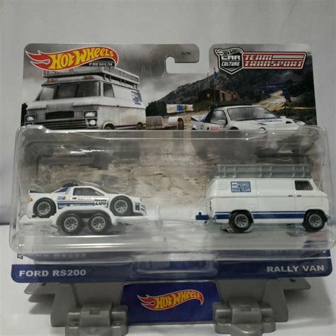 Hot Wheels Ford RS Rally Van Team Transport Premium Shopee Brasil
