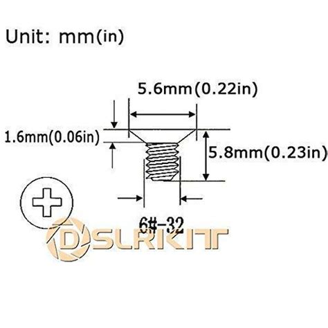 Dslrkit X In Flat Head Screw For In Hard Drive Hot Swap