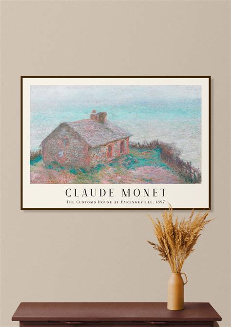 Claude Monet Printable Art The Customs House At Varengeville Monet