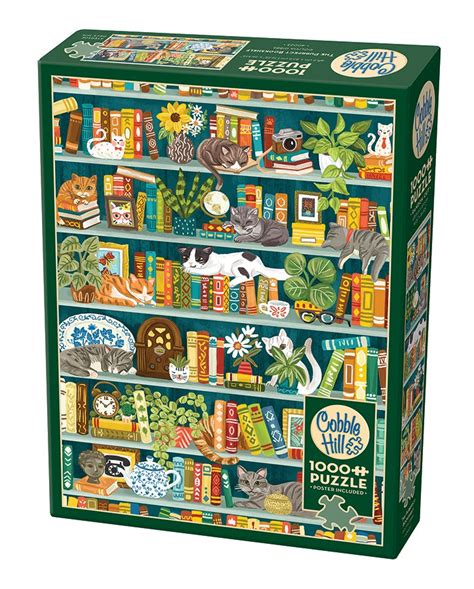 Comprar Puzzle Cobble Hill The Purrfect Bookshelf 1000 Piezas