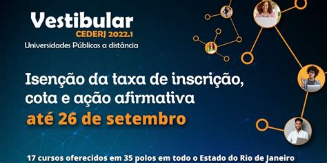 FundaÇÃo Cecierj InscriÇÕes Abertas Para O Vestibular Cederj 20221 Fundação Cecierj