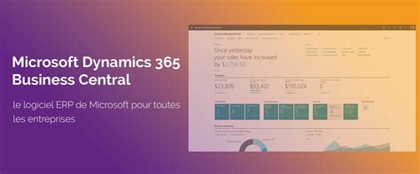 Logiciel ERP Microsoft Dynamics 365 Business Central