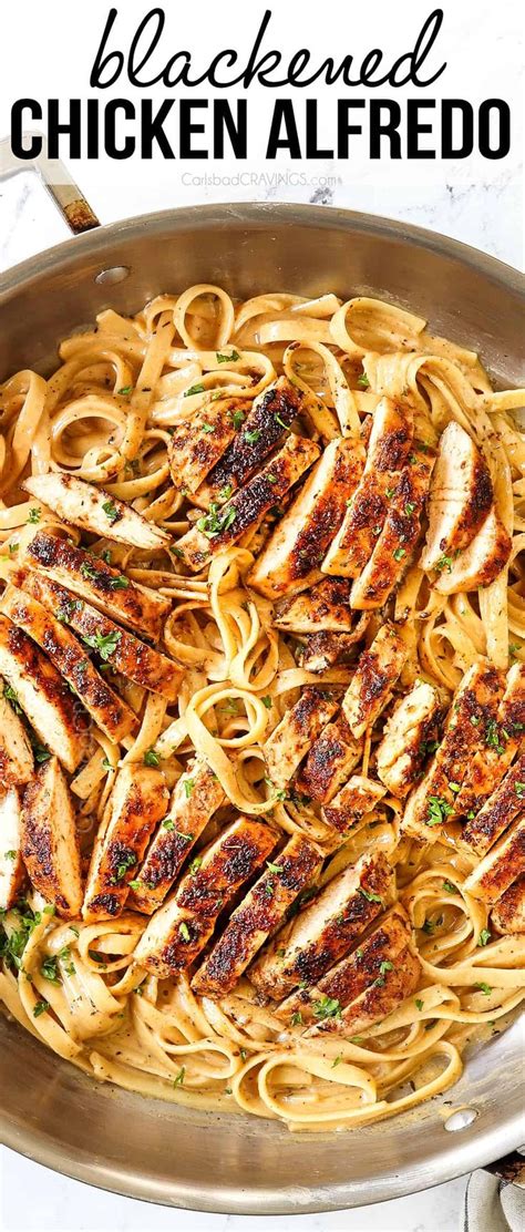 Blackened Chicken Alfredo With The Best Chicken Video Pasta