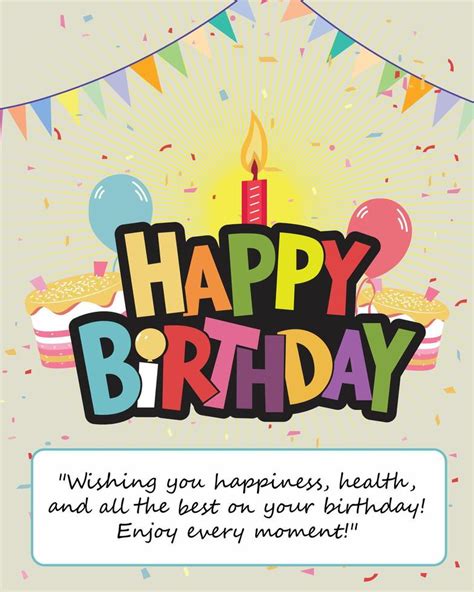 Happy Birthday Wishing Card 43032000 Vector Art At Vecteezy