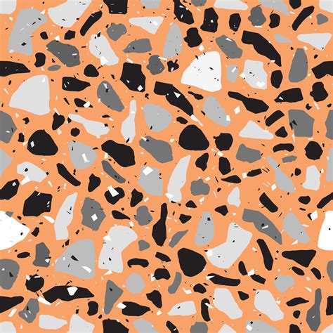 Terrazzo Montley Pietre Seamless Pattern Con Rocce Colorate Frazioni