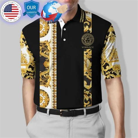 HOT Versace Black White Polo Shirtnation Shop Trending T Shirts Online In US