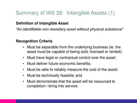 Ppt Ifrs Round Table Ias 38 Intangible Assets Powerpoint