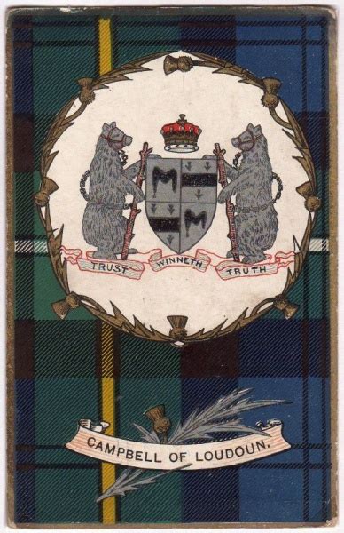 Coat Of Arms Crest Of Clan Campbell Of Loudounjj