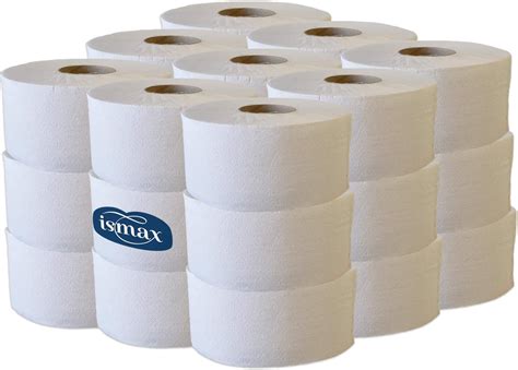 Ismax Rollos Papel Higiénico Industrial Reciclado Baño WC Pack 18