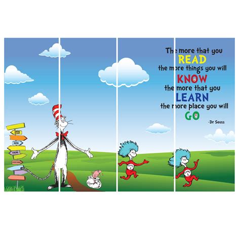 Dr Seuss Wall Graphic Mural Large