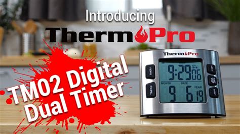 Introducing Themopro Tm Dual Digital Kitchen Timer Youtube