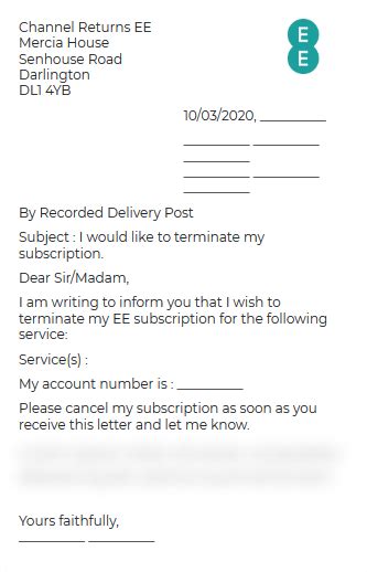 Letter To Terminate Service For Your Needs Letter Template Collection