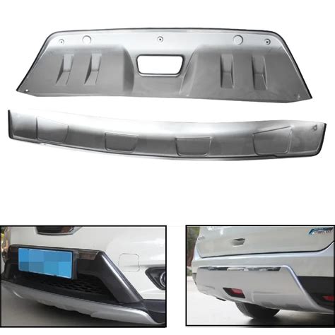 CITYCAR Stainless Steel Front Rear Bumper Protector Guard Skid Plate