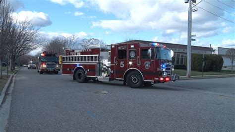 Syosset Ny Fire Department Engine Ladder Santa Run