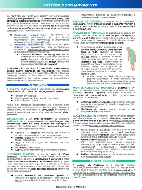 Disturbios Do Movimento - Distúrbios do Movimento e Parkinsonismo | PDF | Mal de Parkinson ...