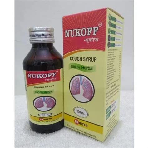 Nukoff Cough Syrup For Hospital Packaging Size 100 Ml Rs 49bottle