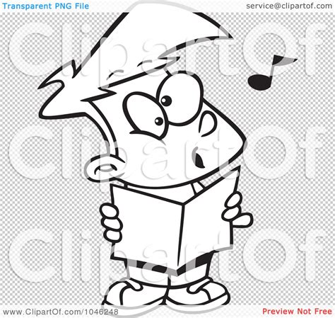 Royalty-Free (RF) Clip Art Illustration of a Cartoon Black And White ...