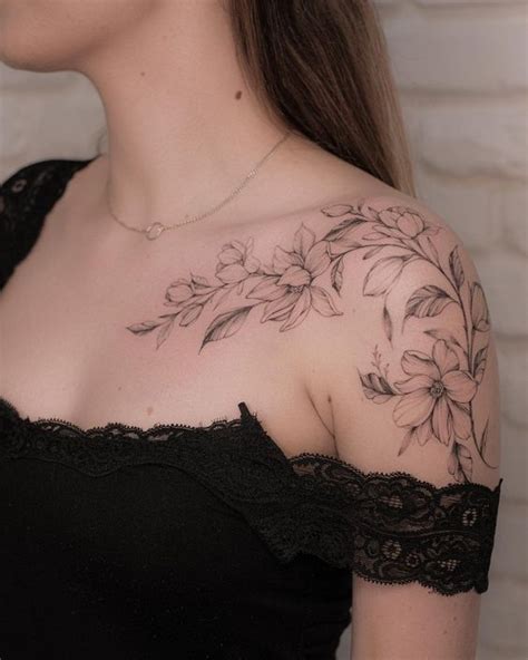 Tatuajes De Flores En El Hombro Shoulder Sleeve Tattoos Feminine