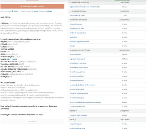 RATEIO PM MG OFICIAL PÓS EDITAL ALFACON 2023