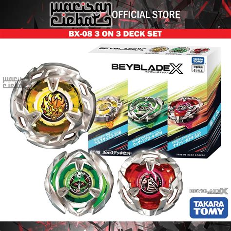 Takara Tomy Beyblade X Bx 08 3 On 3 Deck Set Shopee Malaysia