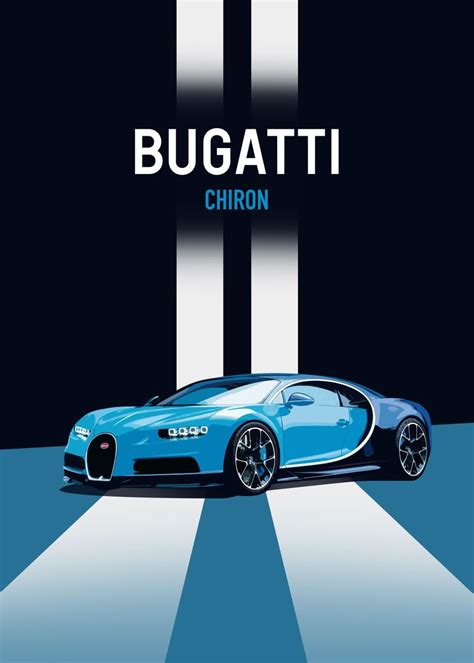 Bugatti Chiron Poster Picture Metal Print Paint By Full Throttle