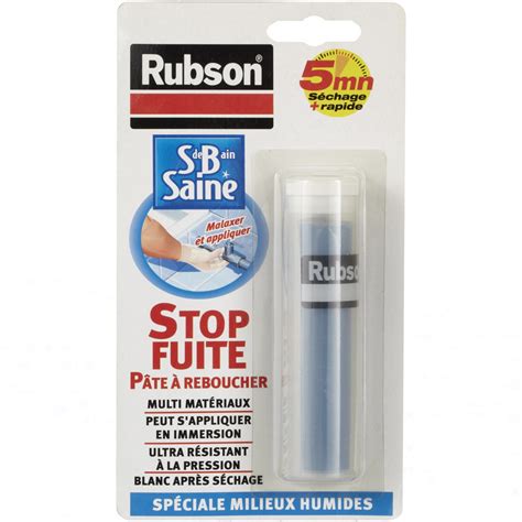 RUBSON Rubson Pâte à reboucher anti fuite Peut être appliqué sous l