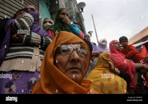 May 06 2011 Srinagar Kashmir India Kashmiri Muslim Women Take