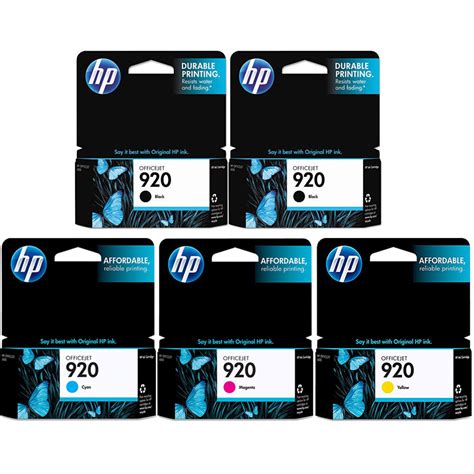 Genuine HP 920 Ink Cartridge 5 Pack 12349080