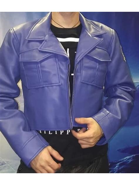 Dragon Ball Z Future Trunks Blue Leather Jacket Bay Perfect