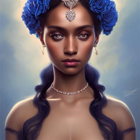 Ornate Portrait Of A Beautiful Woman Ai Generated Artwork Nightcafe