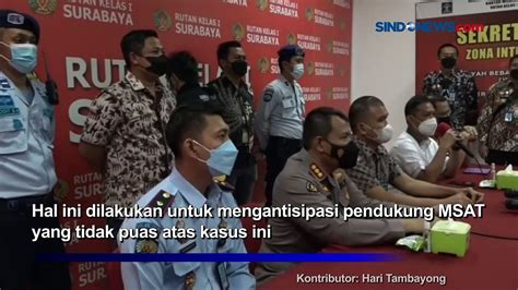 Polda Jatim Kawal Pengamanan Sidang Tersangka Msat Di Pn Surabaya