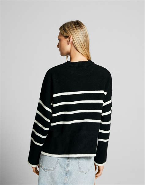 Round Neck Sweater Women Bershka