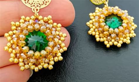 Rivoli Earrings Tutorial Beaded Jewelry